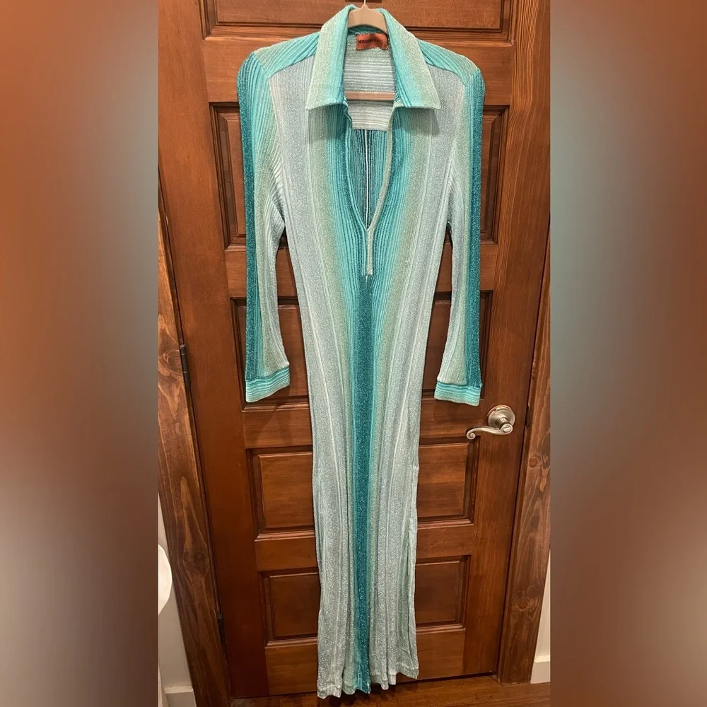 Missoni Mare Swim Cover Up Dress size 46 Like New Gorgeous Shimmer - Picture 1 of 8